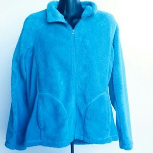 Seven Apparel Teal Fleece Zipper Jacket O3